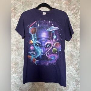 Vintage Quirky Alien Graphic T-Shirt